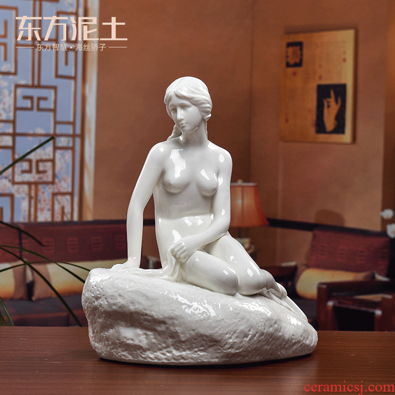 Oriental clay ceramic figures home decoration of Chinese style classical fish beauty furnishing articles/mermaid sitting room perhaps - 39