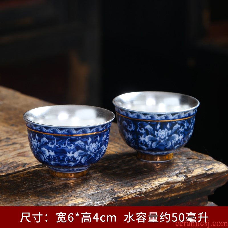 Kaolin jade ware jingdezhen personal single cup white porcelain sample tea cup tea master, ceramic cups kung fu tea set