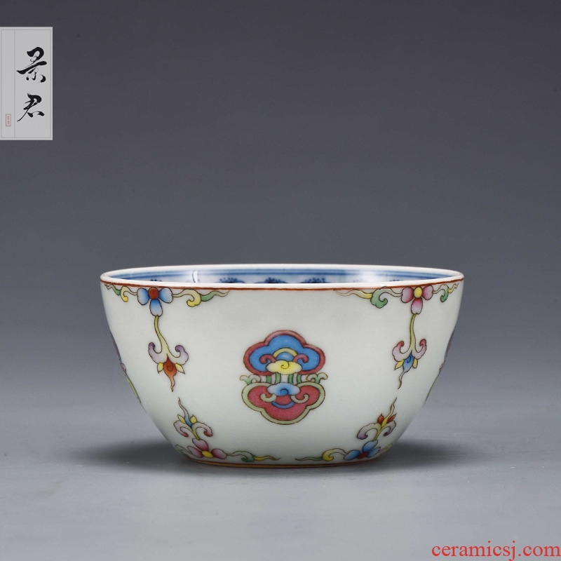 JingJun jingdezhen ceramics masters cup single cup cup teacups hand - made ceramic sample tea cup kung fu tea cups