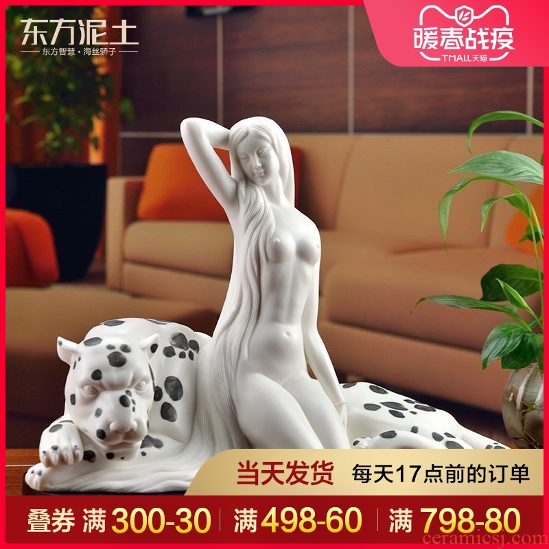 Oriental clay ceramic beauty porcelain carving furnishing articles creative home sitting room decorative furnishings/my alter ego D02-10