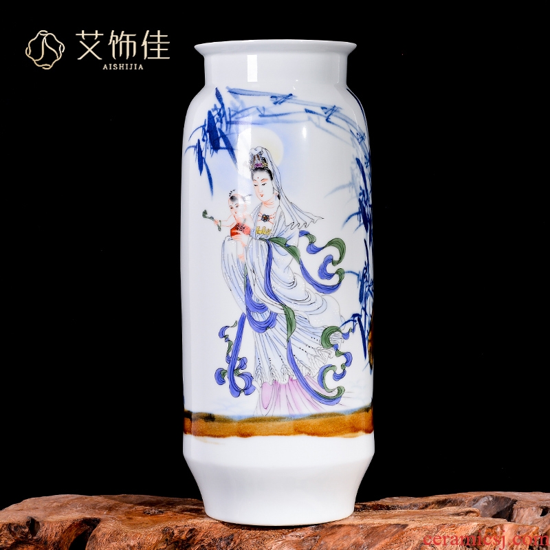 Jingdezhen ceramics hand - made SongZi guanyin flower arranging new Chinese vase sitting room porch TV ark adornment furnishing articles