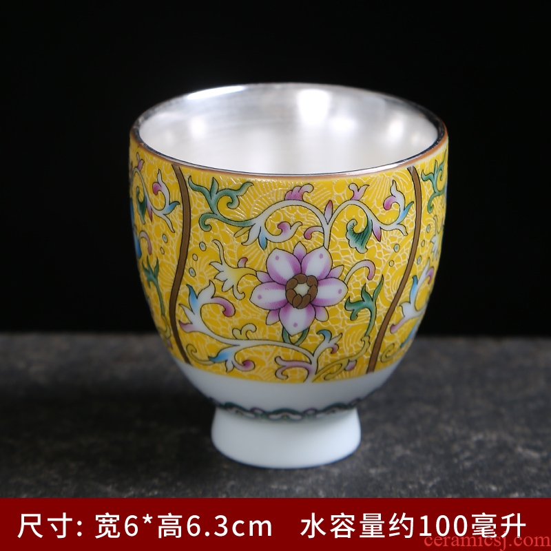 Jingdezhen archaize steak flower tea cup sample tea cup ceramic hat, kung fu tea cups household paint master single CPU