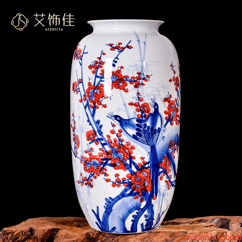 Jingdezhen ceramics hand - made beaming vases, flower arranging new Chinese style living room porch decoration gifts furnishing articles