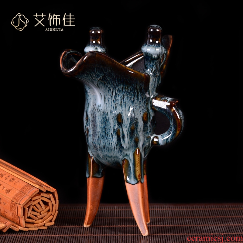 Jingdezhen ceramics vase archaize up CPU furnishing articles Chinese antique living room TV cabinet decoration