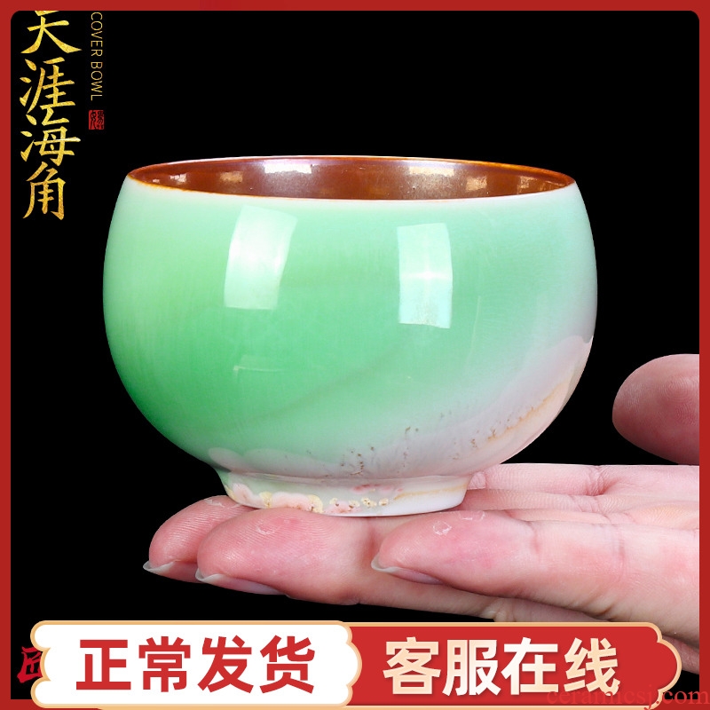 The Master artisan fairy Peng Guihui up ceramic cups checking household Master kung fu tea tea cup single CPU