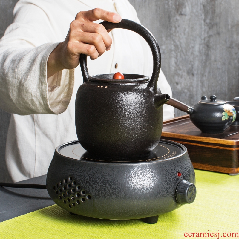 TaoLu NiuRen electricity boiling tea ware ceramic tea stove black tea pu - erh tea black pottery electric ceramic POTS boil water pot home outfit
