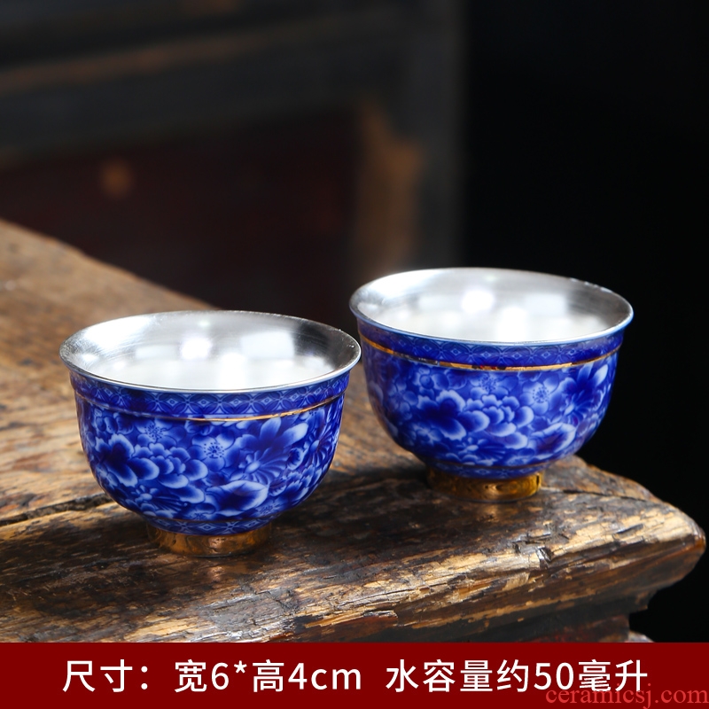 The Master cup one kung fu tea cup single CPU suet jade cups porcelain cup sample tea cup white porcelain teacup ceramic cup