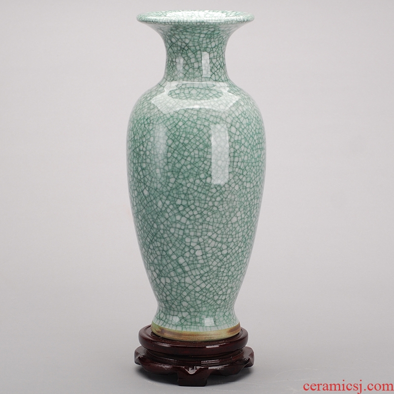 Archaize of jingdezhen ceramics up on crack green glaze borneol vase home sitting room adornment is placed