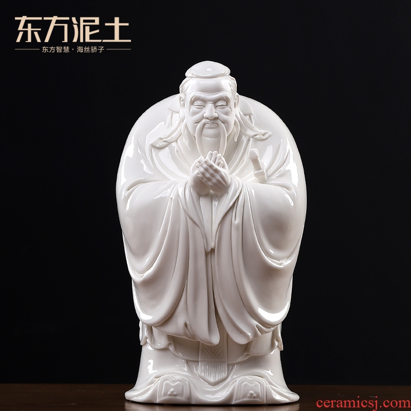 Oriental clay ceramic Confucius furnishing articles study shelf send the teacher/meng - gua in rich ancient frame decoration arts and crafts