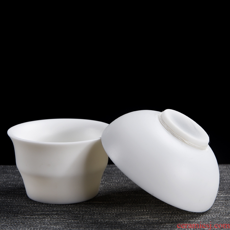 Dehua white porcelain) filter creative kung fu tea tea tea tea accessories tealeaf tea filter a good web