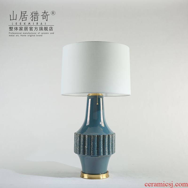 New classical household sample room sitting room bedroom nightstand adornment lamp furnishing articles creative ceramic lamp