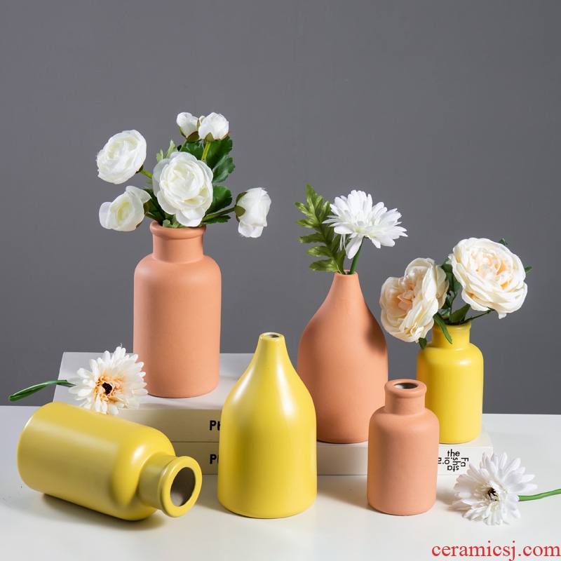 Nordic creative home, ceramic vases, flower, flower implement I sitting room desktop contracted office furnishing articles ornament