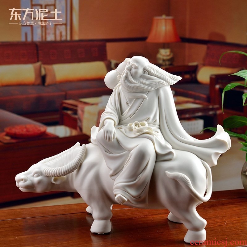 Oriental soil of the masters of dehua white porcelain Su Xianzhong ceramic porcelain carving art/sabingga sukdun dergici jimbi D30-03