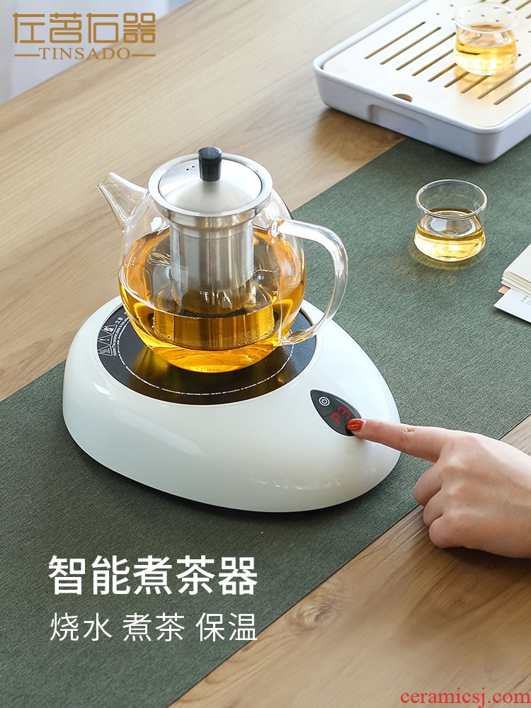 ZuoMing right device small glass kettle boil tea steaming pot mini electric TaoLu'm heat resistant suit the teapot