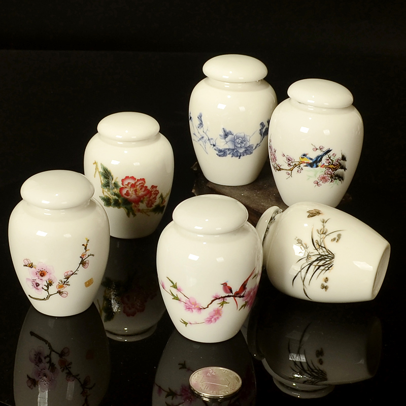 The Mini work ceramic tea pot small POTS of tea cream powder sealed small POTS tanks caulis dendrobii over porcelain box