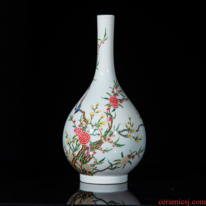 Jingdezhen ceramics archaize the qing qianlong pastel beaming gall bladder sitting room decorative home furnishing articles collection