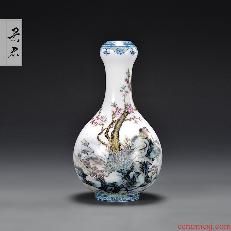 JingJun jingdezhen ceramic vases, new Chinese style adornment rich ancient frame furnishing articles furnishing articles of archaize porcelain guest study