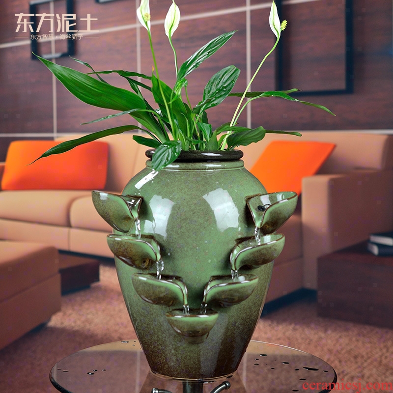 East clay ceramic water bonsai furnishing articles humidifier sitting room office desktop TV ark, home decoration
