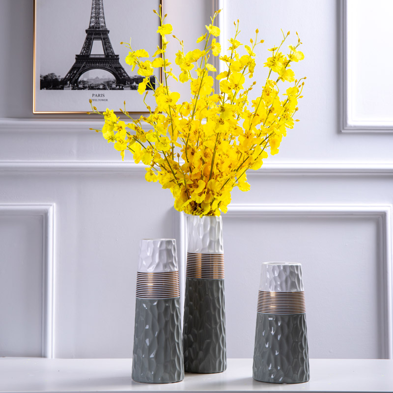 European I and contracted vase furnishing articles flower arranging Nordic creative home sitting room ceramic decoration dry flower decoration