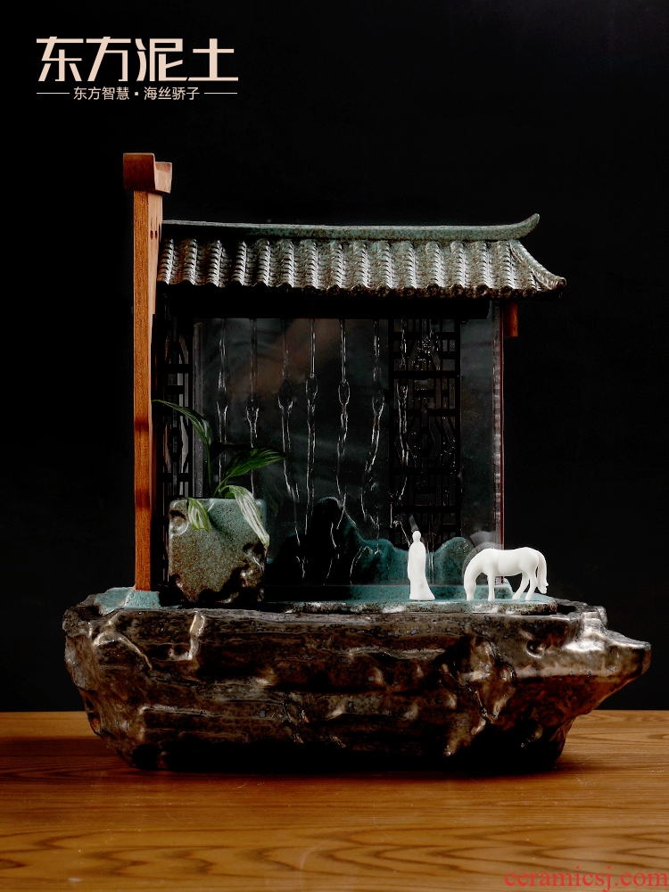 East of new Chinese style ceramic soil water place of the sitting room TV ark, wine decorative water/time of your life