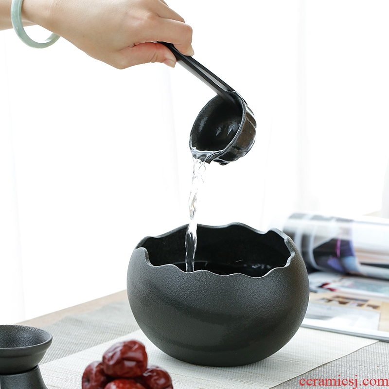 Tang Yan lane hand wash your zen kung fu tea set writing brush washer ceramic cup of black tea Japanese tea taking accessories in hot cylinder