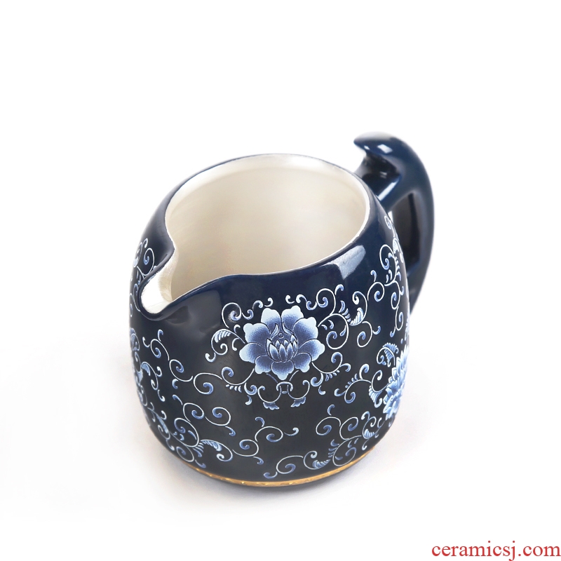 Ceramic fair silver cup 999 silver checking tea sets for leak take tea sea points, increasing the heat
