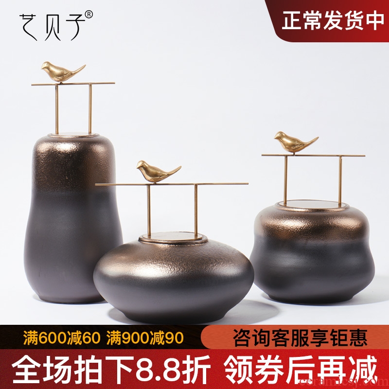 New Chinese style ceramic POTS furnishing articles example room hotel club villa home sitting room TV ark adornment ornament