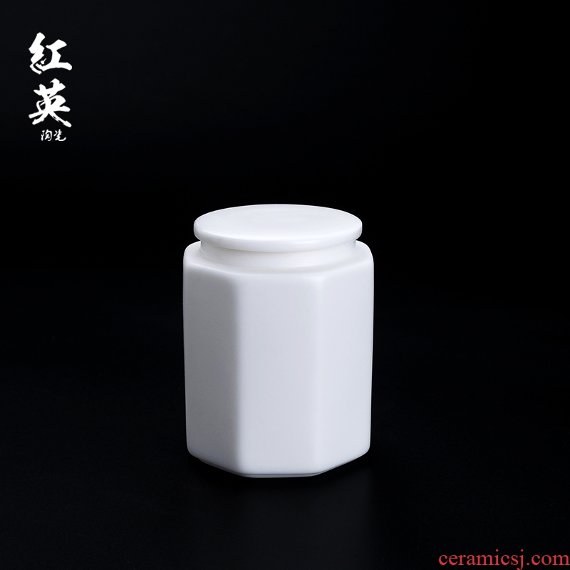 Jingdezhen ceramic seal pot of tea warehouse trumpet puer tea pot put POTS store tea pot'm scented tea caddy fixings