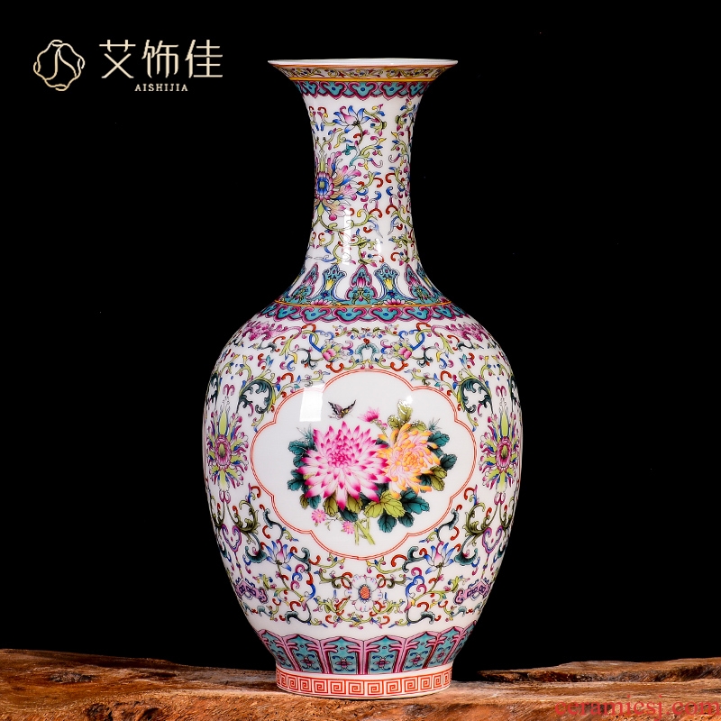 Jingdezhen ceramics, vases, flower arranging dried flowers porch TV ark, sitting room of Chinese style household adornment handicraft furnishing articles
