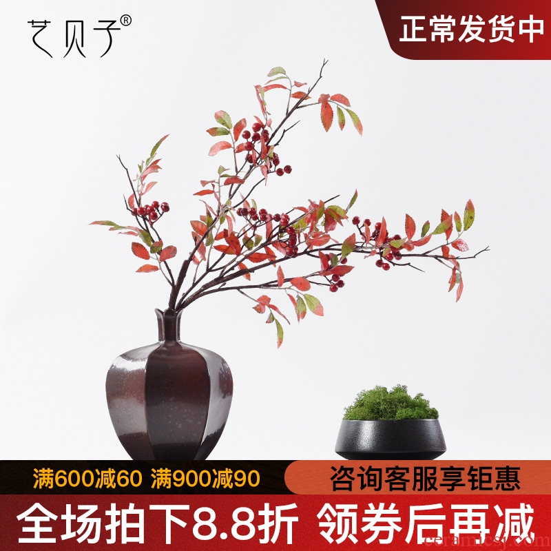 Simulation flower miniascape of the sitting room porch ceramic household designers green plant furnishing articles new Chinese zen soft decoration