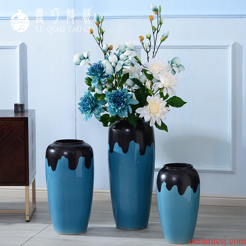 North European vase furnishing articles simulation of clever ideas sitting room ground dried flower arranging flowers decorated large POTS contracted