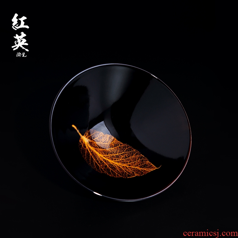 Hongying jizhou up ceramic konoha temmoku lamp that large capacity to use ancient wine bowl cups to build master cup single CPU