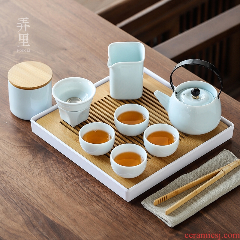 The Get | Japanese kung fu tea set in the household contracted and I tea zen ceramic teapot teacup tea tray