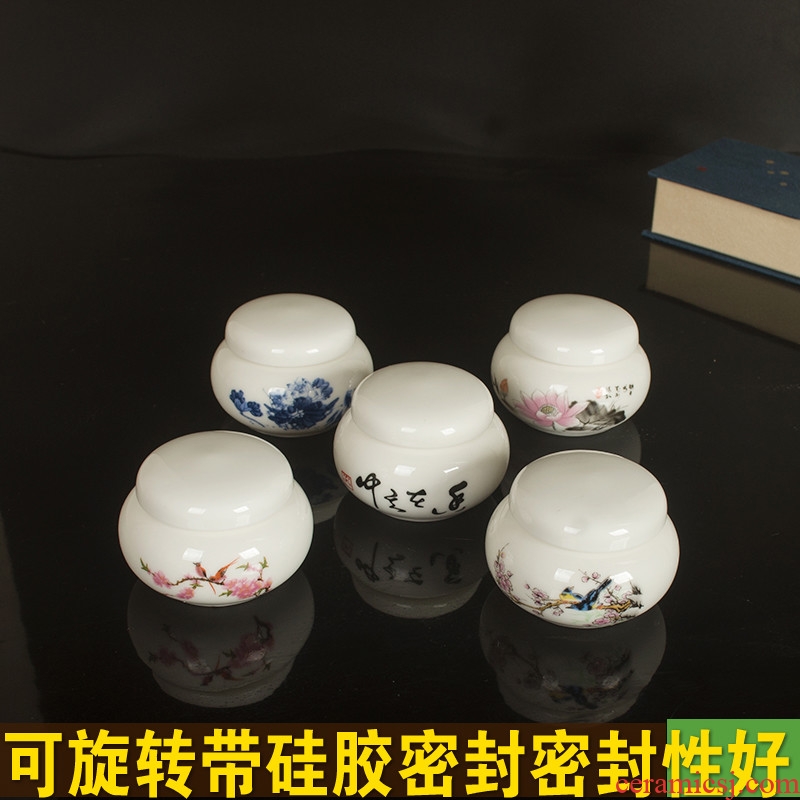 To DE new rotating liquid paste in cream bottle sealed tank small tea pot porcelain ceramic tea pot