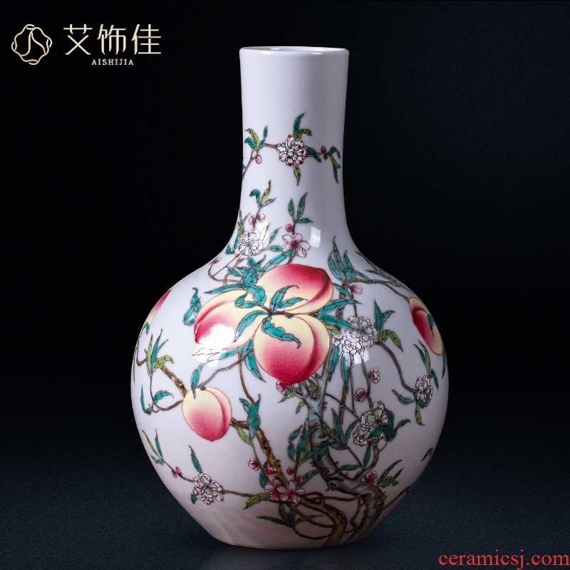 Jingdezhen ceramics, vases, flower arranging archaize sitting room of Chinese style living room home rich ancient frame adornment restoring ancient ways furnishing articles