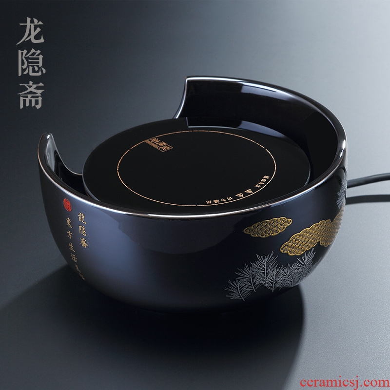 Long Yin lent electric TaoLu household iron pot of tea stove to boil tea machine desktop.mute ceramic furnace burn boiled tea with silver pot
