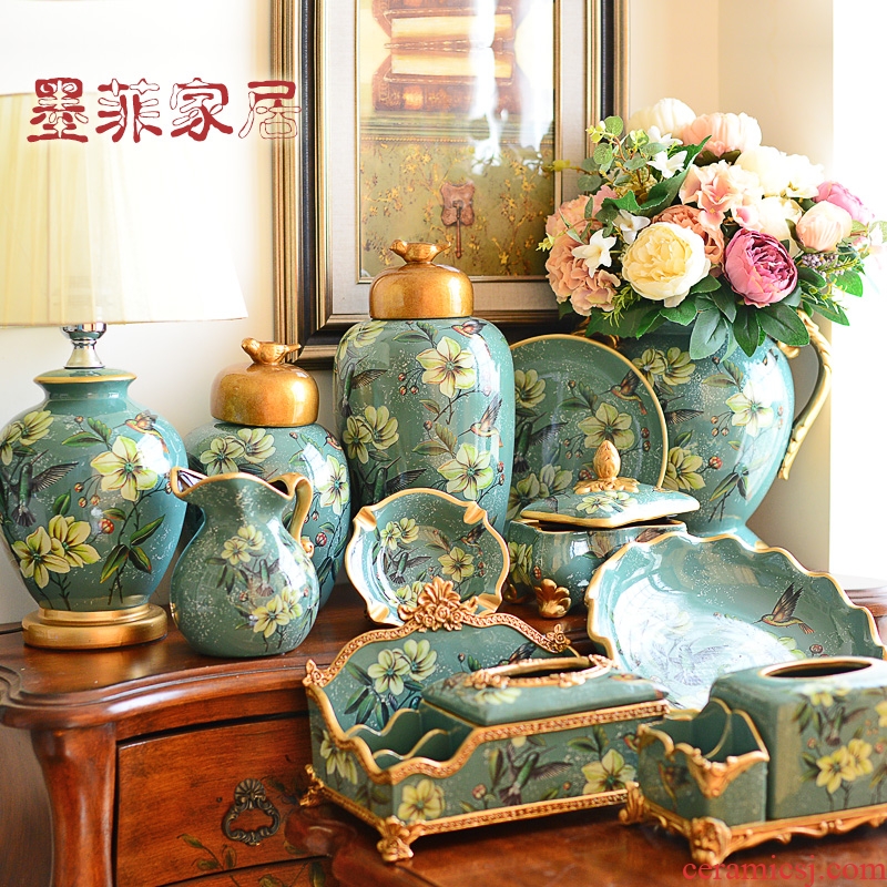 European ceramic household act the role ofing is tasted room decoration American TV ark, wine sitting room porch decoration furnishing articles
