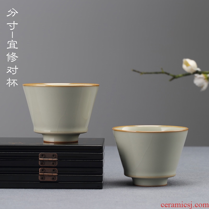 Jingdezhen ceramic manually measured your up drive can raise the master cup kunfu tea cups sample tea cup for cup personal cup