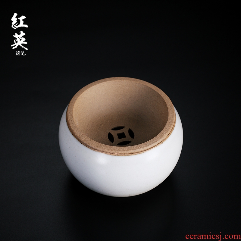 Red the jingdezhen ceramic coarse TaoJianShui kung fu tea tea accessories filter in hot water, after the wash tea slag bucket
