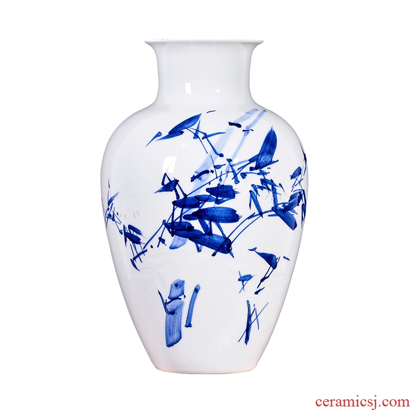 Jingdezhen ceramic knife clay famous TV ark, antique hand - made vases, flower arranging Chinese hall decoration furnishing articles
