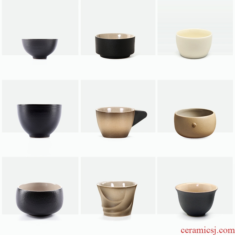 Lupao ceramic cup sample tea cup the single CPU personal master cup tea set can match the pot of tea set of many small cups of the custom