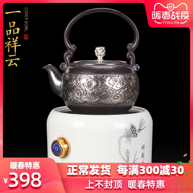 Artisan fairy coppering. As silver suit the electric TaoLu boiled tea, the ceramic household vintage Japanese large capacity girder pot teapot