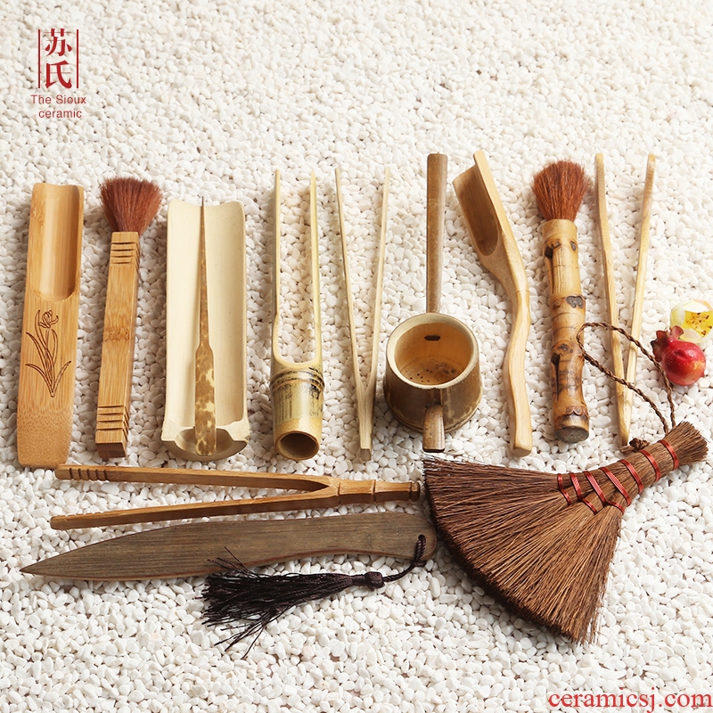 Su ceramic nanzhu YangHuBi kung fu tea accessories brush ChaGa tea spoon tea tea small accessories