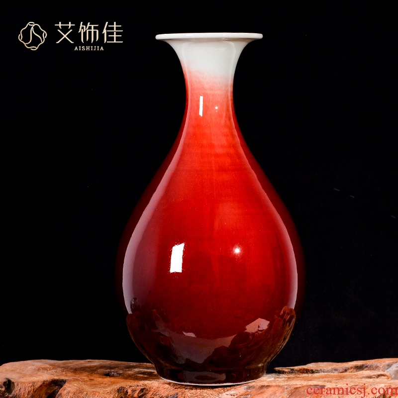 Archaize of jingdezhen ceramic up vase TV ark, rich ancient frame sitting room of Chinese style household adornment handicraft furnishing articles