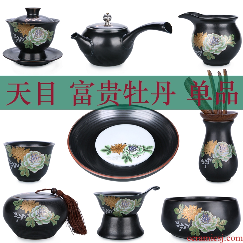 China Qian manual paint set mine loader 999 sterling silver tureen kung fu tea set large blue and white porcelain ceramic cups sample tea cup
