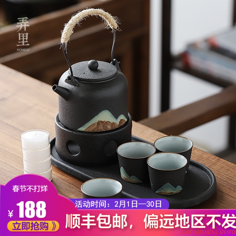 The Get | boiled tea ware ceramic warm tea candles in Japanese kung fu tea set household contracted the teapot zen gift box
