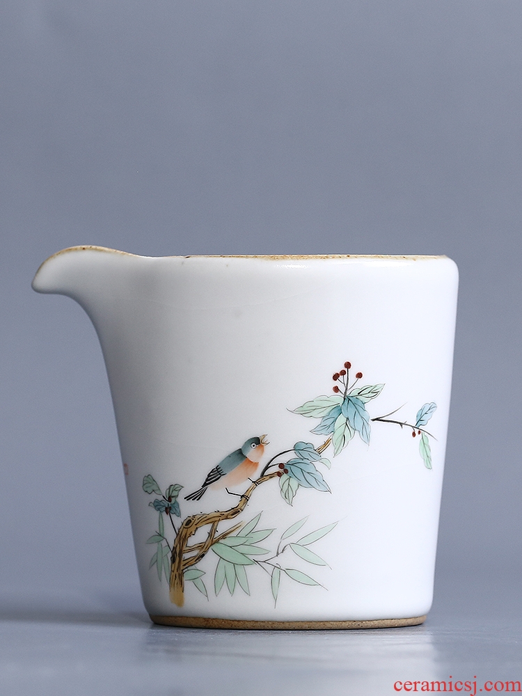 Jingdezhen your up creative hand - made the send blessing bird tea accessories fair keller hot work heat - resistant ceramic points a tea