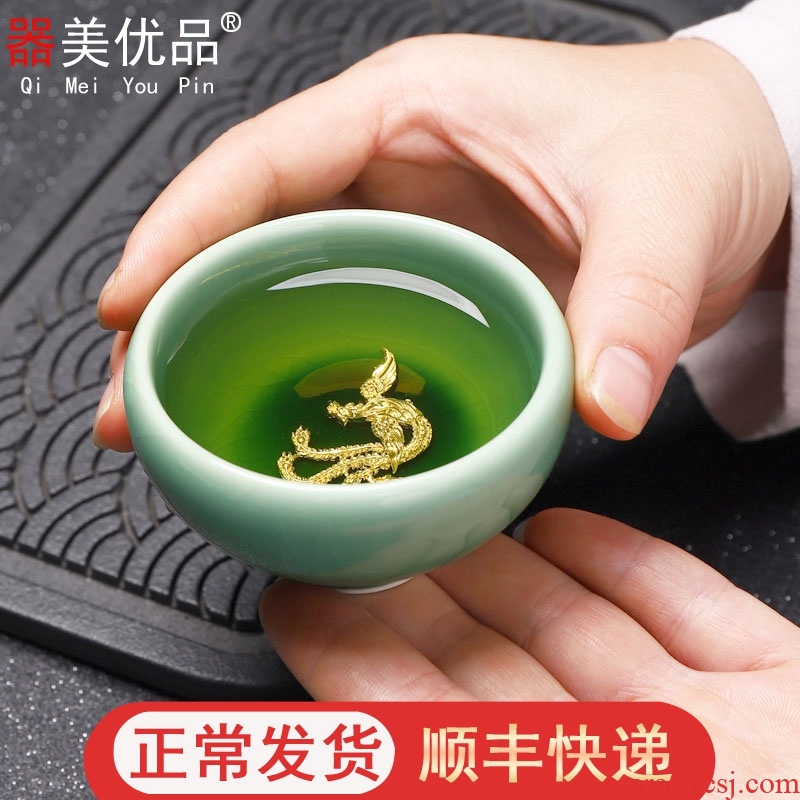 Implement the optimal product silver checking ceramic tea cup, bowl cup masters cup sample tea cup, small cup single CPU
