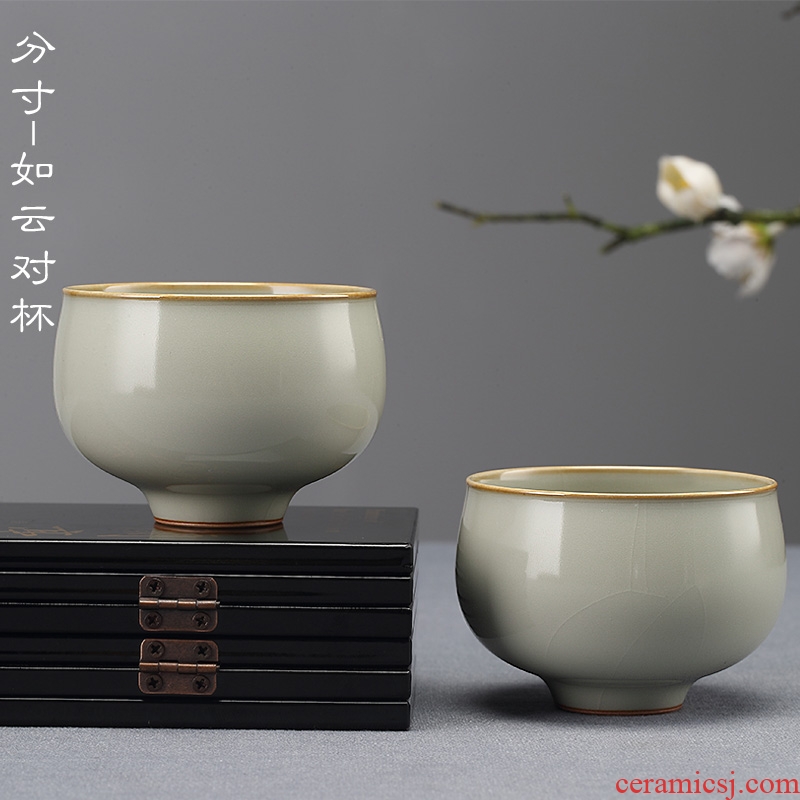 Jingdezhen kung fu tea set limit your up open cups can raise the master cup checking ceramic cup sample tea cup