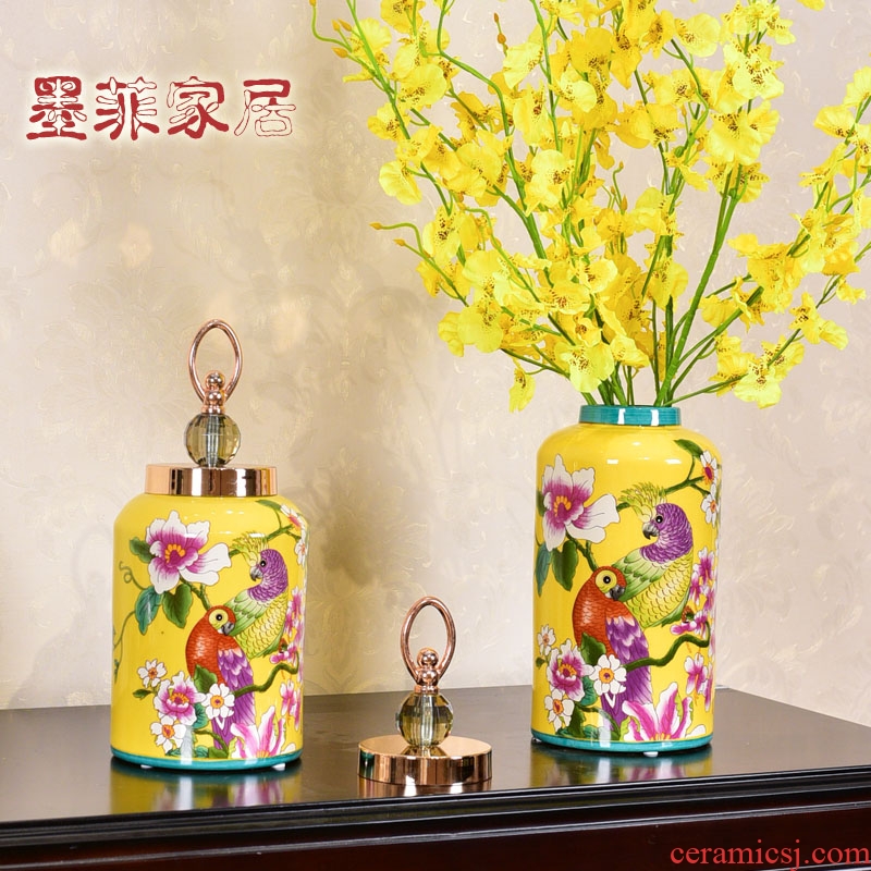 American light key-2 luxury furnishing articles of pottery and porcelain vase household act the role ofing is tasted the sitting room porch of new Chinese style household receive tank decoration decoration
